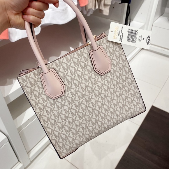 Michael Kors Mercer Medium Logo Crossbody Bag - Picture 2 of 10